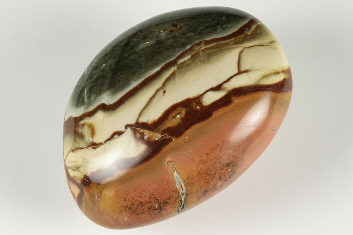 Polished Polychrome Jasper Palm Stone - Madagascar #196528